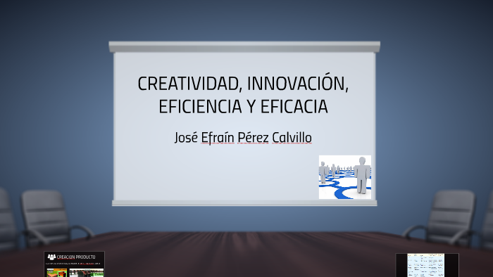 CREATIVIDAD, INNOVACION, EFICIENCIA Y EFICACIA by Jose Efrain Perez ...