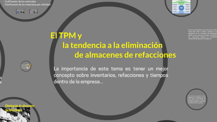 Tendencia A La Eliminación De Almacenes De Refacciones prezi.com