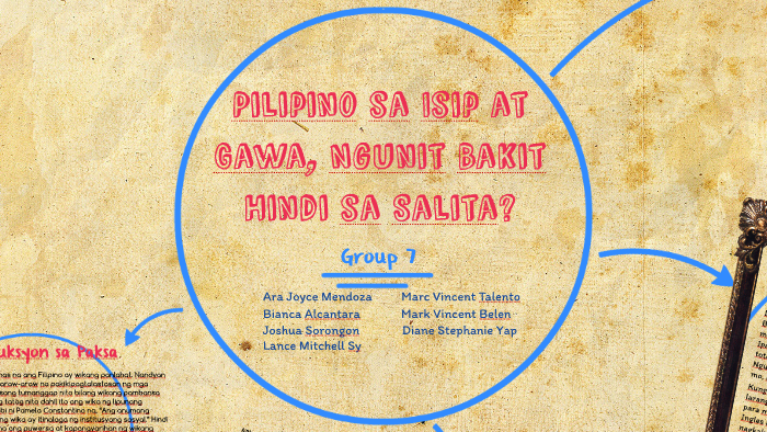 Pilipino Sa Isip At Gawa Ngunit Bakit Hindi Sa Salita By Josh Sorongon On Prezi 7102