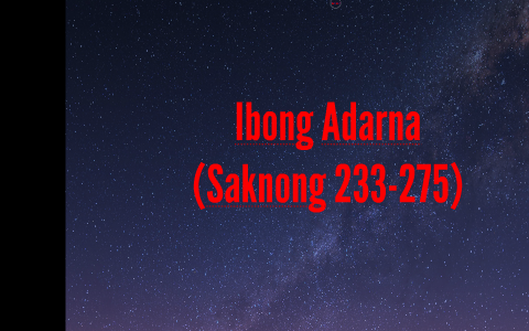 Ibong Adarna Saknong 233 275 By Clarissa Garces