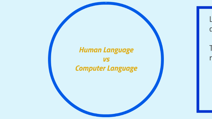 Human Language vs Computer Language by çağa gün on Prezi