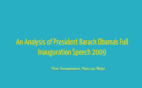 Featured image of post Obama Inauguration Speech 2009 Summary / Speech analysis barack obamas inaugural address.