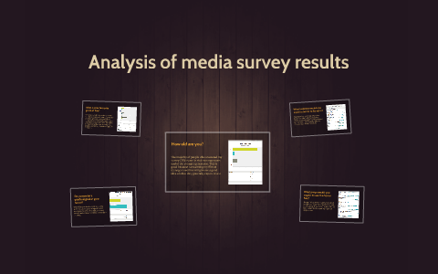 Analysis of media survey results by James Duckett on Prezi