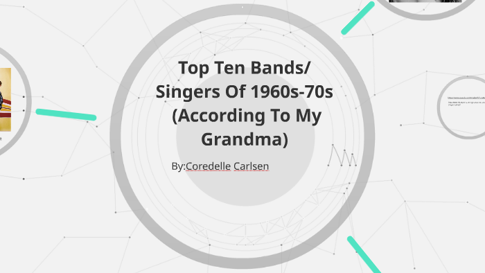 Top Ten Bands Of 1960s-70s According to my Grandma by Coredelle Carlsen ...