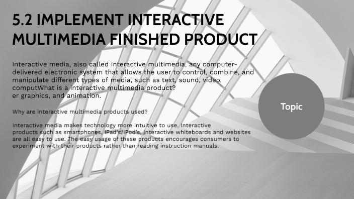 interactive multimedia product