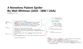 The noiseless patient spider analysis