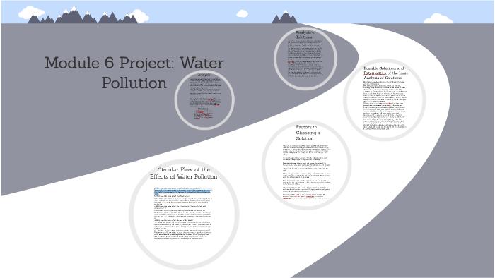 project water pollution methodology