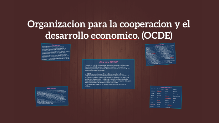 Organizacion Para La Cooperacion Y El Desarrollo Economico. By Mirella ...