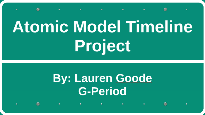 Atomic Model Timeline Project By Lauren Goode On Prezi