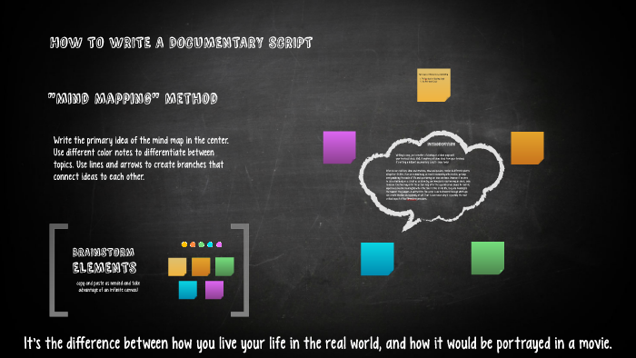 HOW TO WRITE A DOCUMENTARY SCRIPT by loren mae verde on Prezi