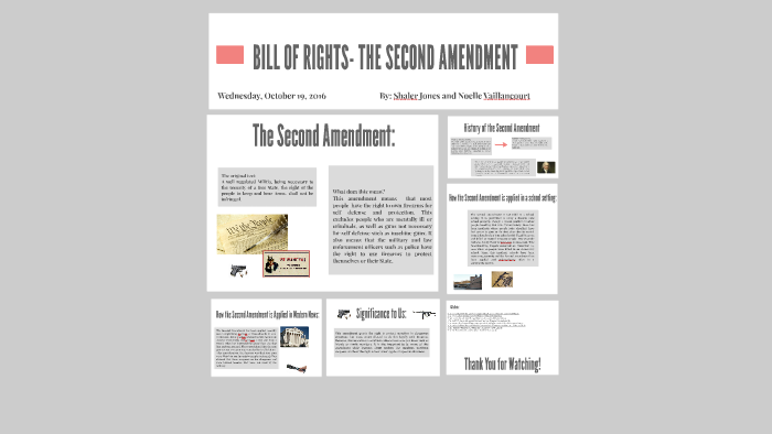 BILL OF RIGHTS- THE SECOND AMENDMENT by Noelle Vaillancourt on Prezi