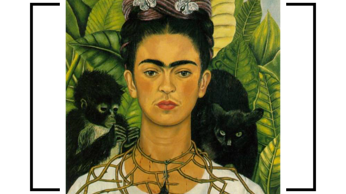 El Autorretrato de Frida Kahlo con Collar de Espinas y Colib by Finn ...