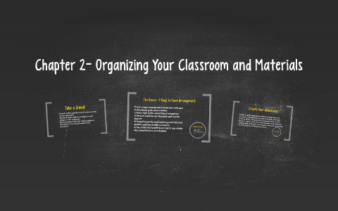 Chapter 2- Organizing Your Classroom and Materials by Mallory Barrie on ...