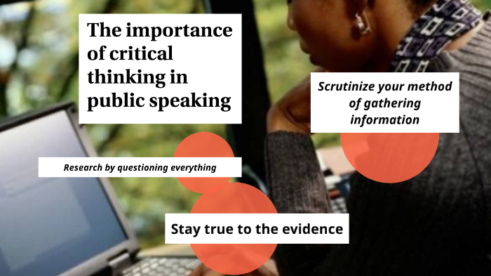 importance of critical thinking in listening to public speeches