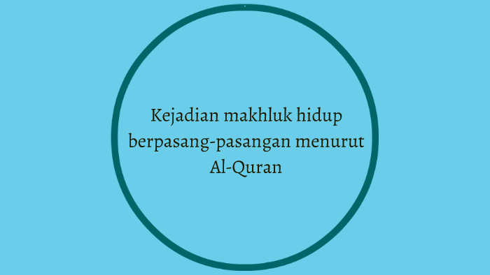 Kejadian Makhluk Hidup Berpasang Pasangan Menurut Al Quran By Luqman Hakeem