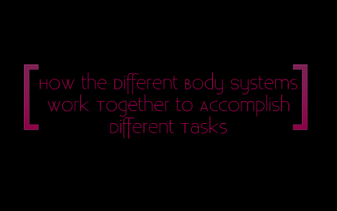 How the different body systems work together to accomplish tasks by K J ...