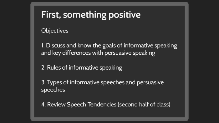 difference between informative speech and persuasive speech