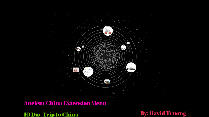 Ancient China Menu Trip to China by David Truong on Prezi