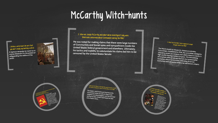 Mccarthy Witch Hunts By Nate Barone 3362