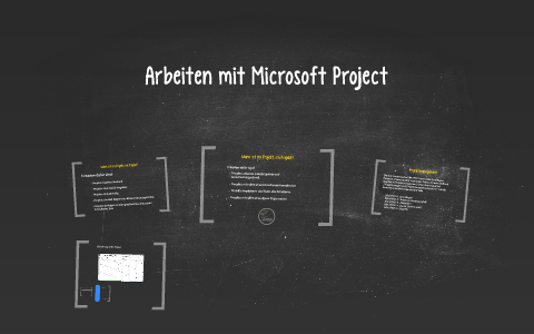 Arbeiten mit Microsoft Project by Mario Heye on Prezi