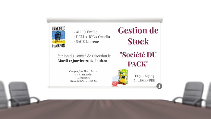 Gestion de Stock by on Prezi