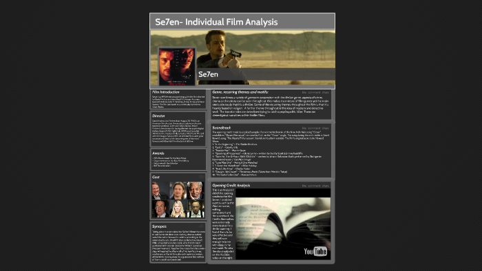 se7en film analysis
