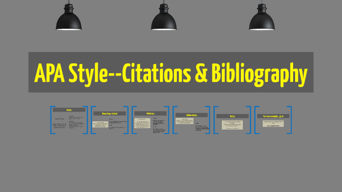 APA Style--Citations & Bibliography by chaimaa ahmed on Prezi