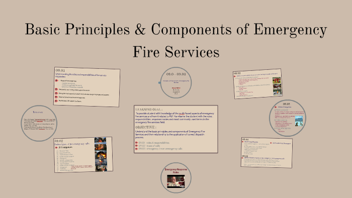 Basic Principles & Components of Emergency Fire Services by M F