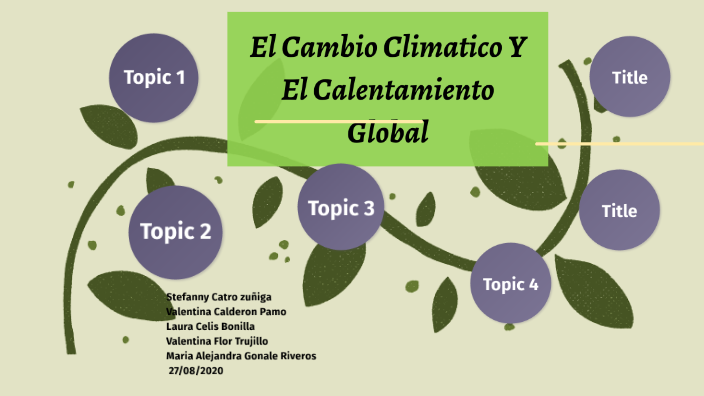 CALENTAMIENTO GLOBAL Y CAMBIO CLIMÁTICO by Maria Alejandra Gonzalez ...