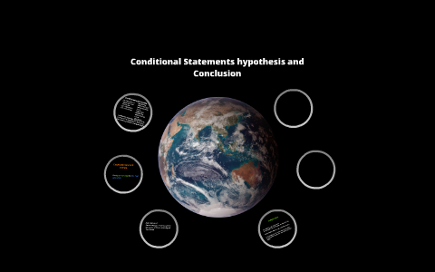 conditional statements and hypothesis