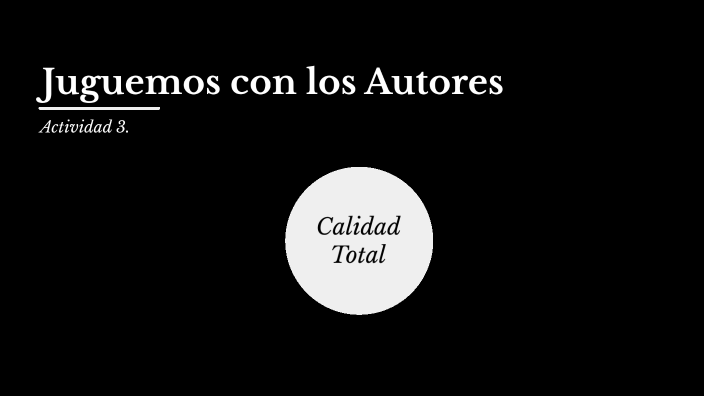 CALIDAD TOTAL by GLORIA MARTINEZ on Prezi