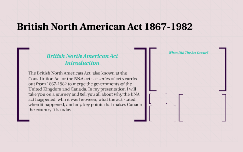 where was the british north american act passed