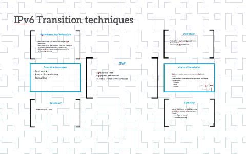 Ipv6 Transition Techniques By Ipv6 Transition Techniques By