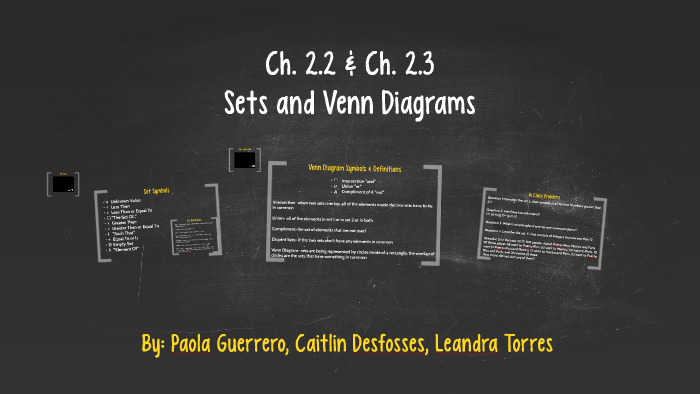 Sets and Venn Diagrams by Leandra Torres on Prezi