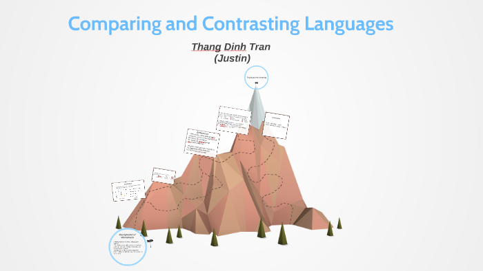 Comparing and Contrasting Languages by Tran Thang