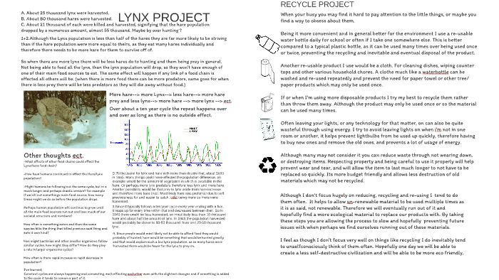 LYNX PROJECT by Phoebe Paul on Prezi