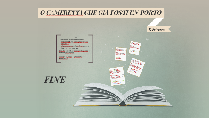 Parafrasi O Cameretta Che Già Fosti Un Porto O cameretta che già fosti un porto by Marcello Rosazza on Prezi