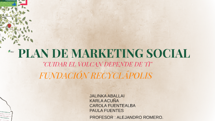 PLAN DE MARKETING SOCIAL by paula andrea fuentes orellana on Prezi