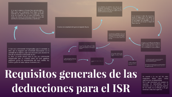 Requisitos generales de las deducciones para el ISR by Sandra Tellez on ...