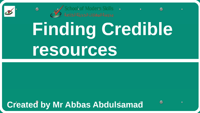 finding-credible-resources-by-abbas-abdulsamad