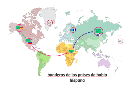 banderas de los países de habla hispana by Josie won