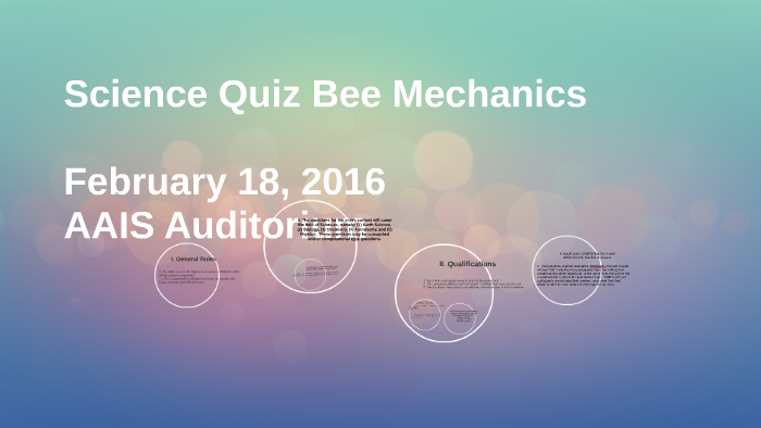 Quiz Bee Mechanics, PDF