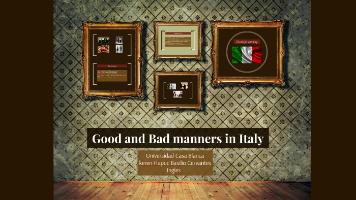 Bad Manners In Italy