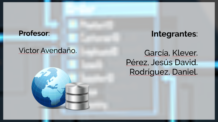Introducción a la Base de Datos by Jesús David Pérez on Prezi