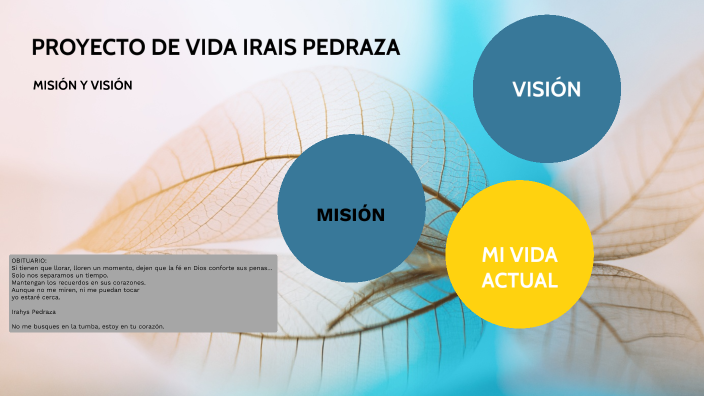 PROYECTO DE VIDA by irais pedraza on Prezi