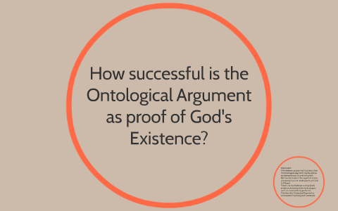 How Successful Is The Ontological Argument As Proof Of God's By ...