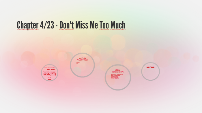 Chapter 4/23 - Don't Miss Me Too Much by Rachel Blazer on Prezi