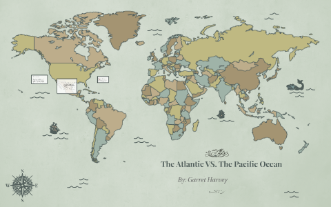 The Atlantic VS. The Pacific Ocean by Amy Harvey