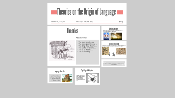 Theories On The Origin Of Language By Sebastian Santillan