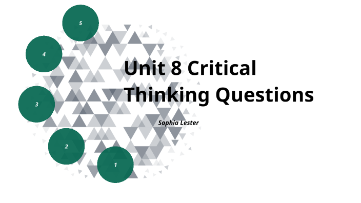 unit 8 critical thinking questions forensic science